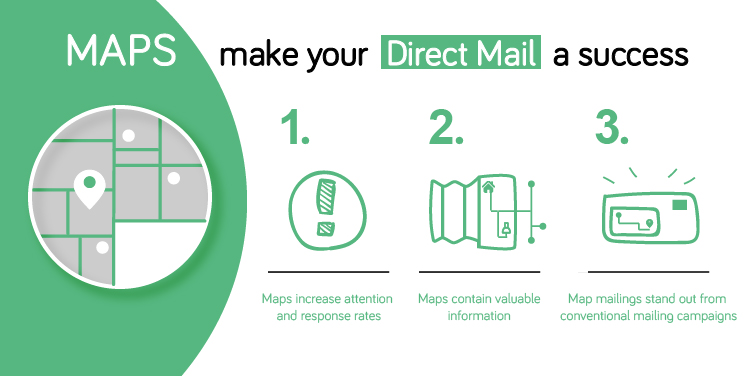 How maps can make your direct mail a success